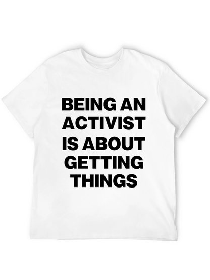 Activist Statement Black T-Shirt