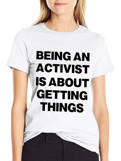 Activist Statement Black T-Shirt
