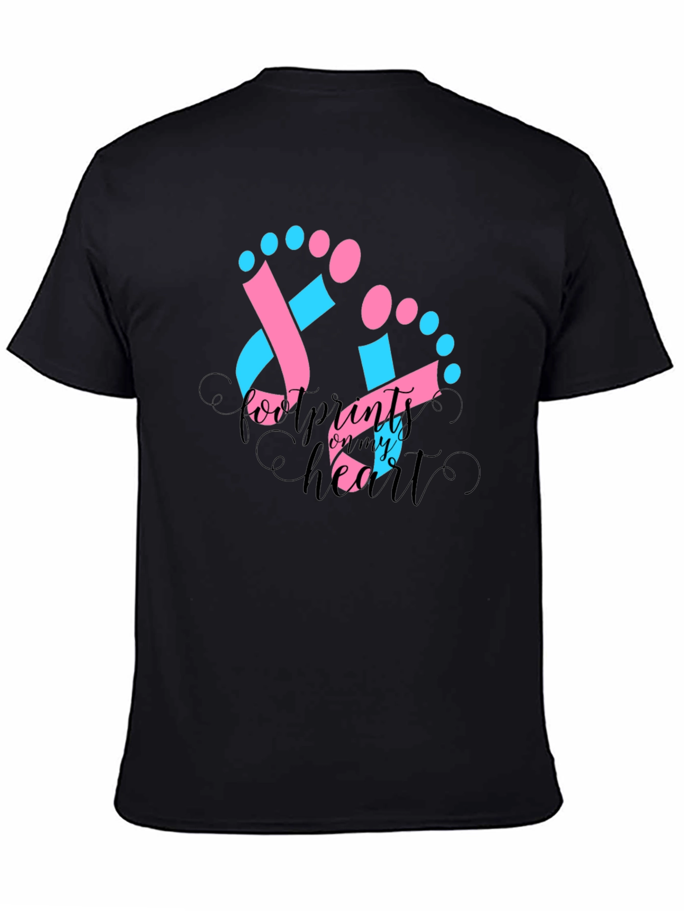 Footprints on My Heart T-Shirt - Baby Announcement