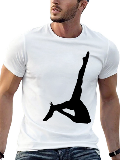 Silhouette Yoga Pose T-Shirt - Unisex Cotton Tee