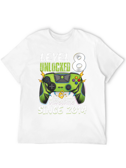 Level 8 Unlocked Birthday T-Shirt
