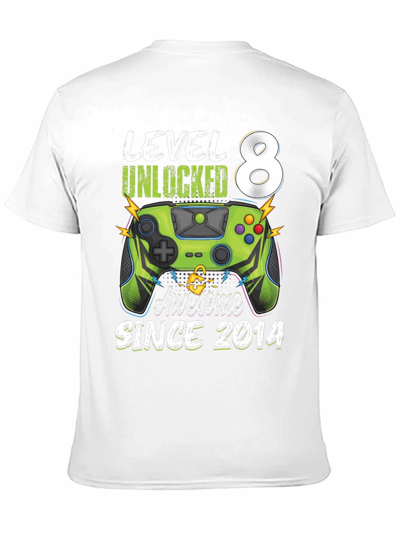 Level 8 Unlocked Birthday T-Shirt