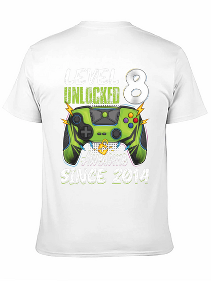 Level 8 Unlocked Birthday T-Shirt