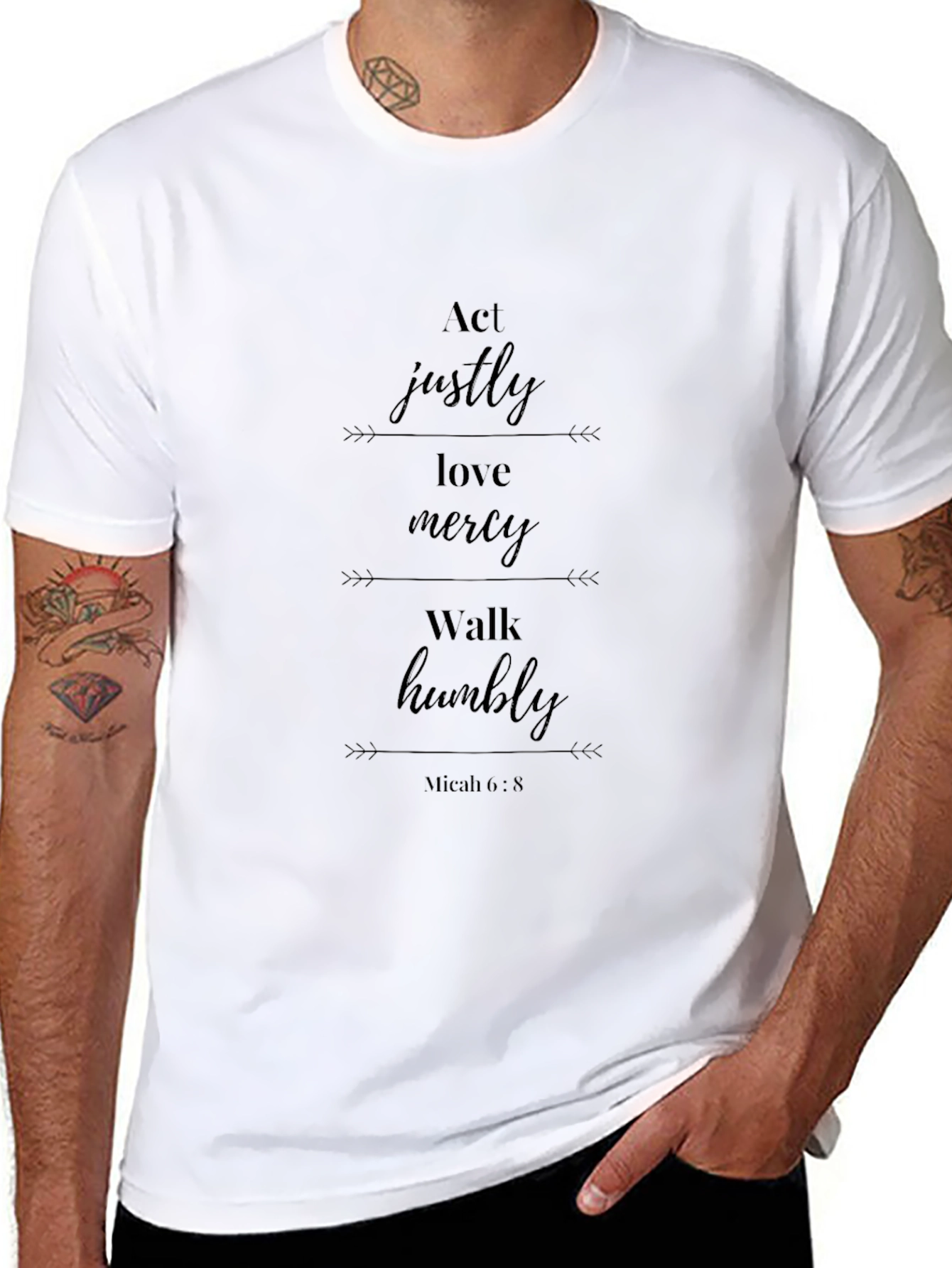 Act Justly Love Mercy T-Shirt Micah 6:8