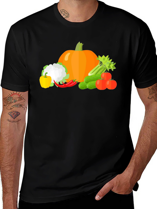 Vegetable Medley Graphic Tee - Black