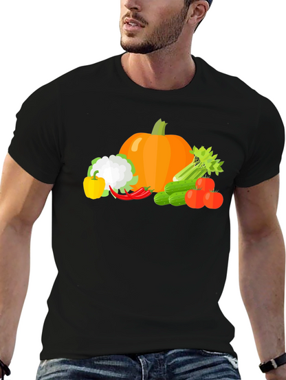 Vegetable Medley Graphic Tee - Black