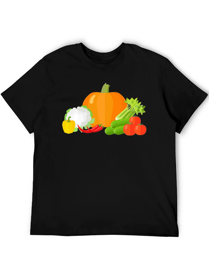 Vegetable Medley Graphic Tee - Black