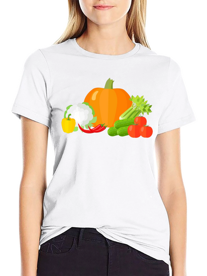 Vegetable Medley Graphic Tee - Black