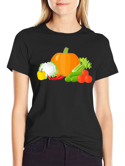 Vegetable Medley Graphic Tee - Black