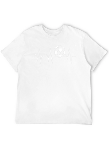 Soccer Heartbeat T-Shirt - Black