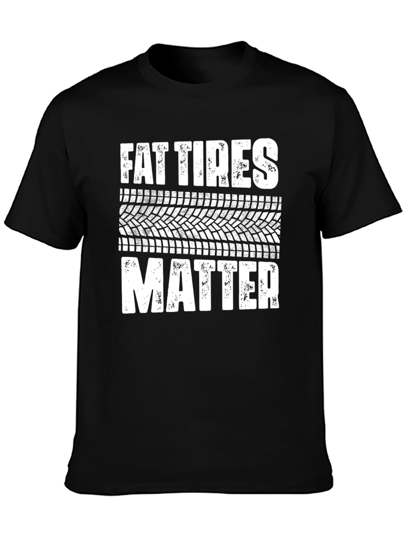 Fat Tires Matter Graphic Tee - Black Cotton T-Shirt