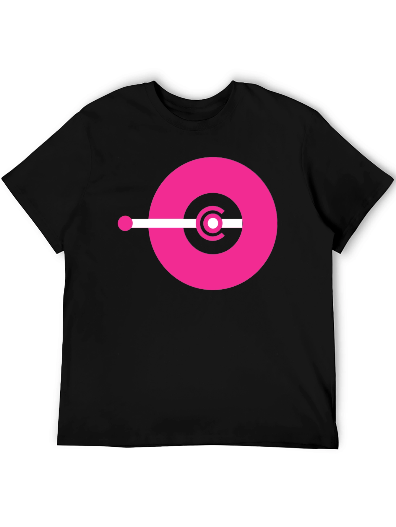 Modern Graphic Tee - Pink Circle Design