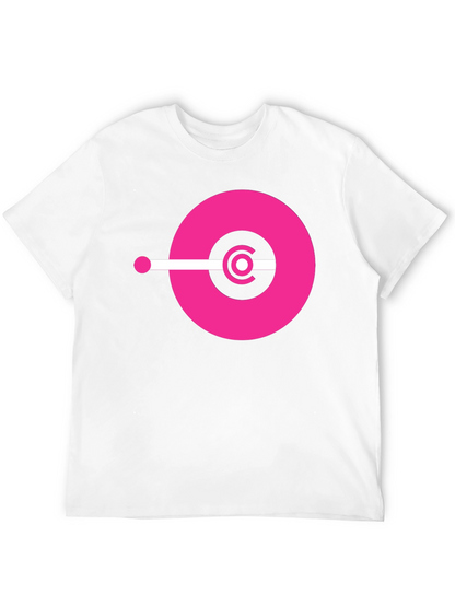 Modern Graphic Tee - Pink Circle Design