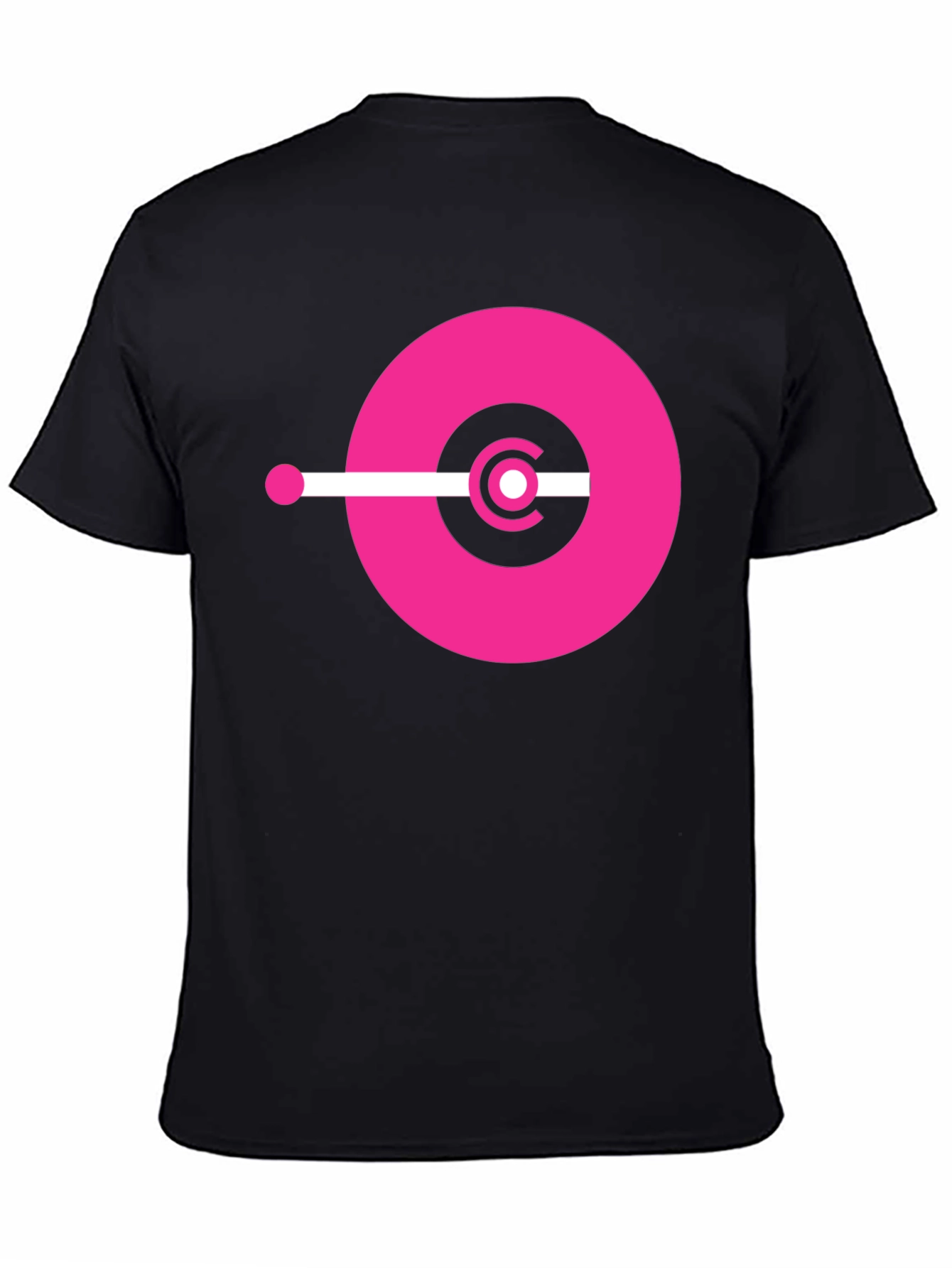 Modern Graphic Tee - Pink Circle Design