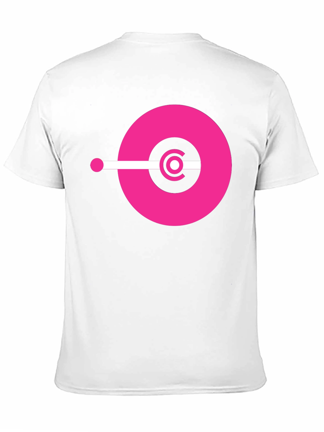 Modern Graphic Tee - Pink Circle Design