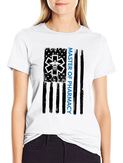 Master of Pharmacy American Flag T-Shirt