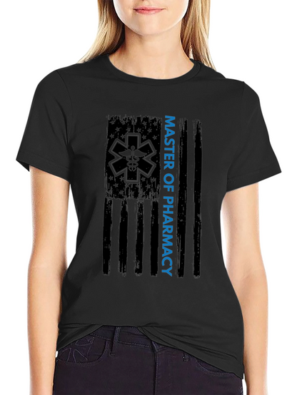 Master of Pharmacy American Flag T-Shirt