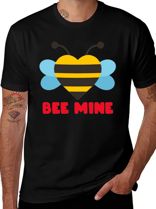 Bee Mine Heart Graphic Tee - Valentines Day