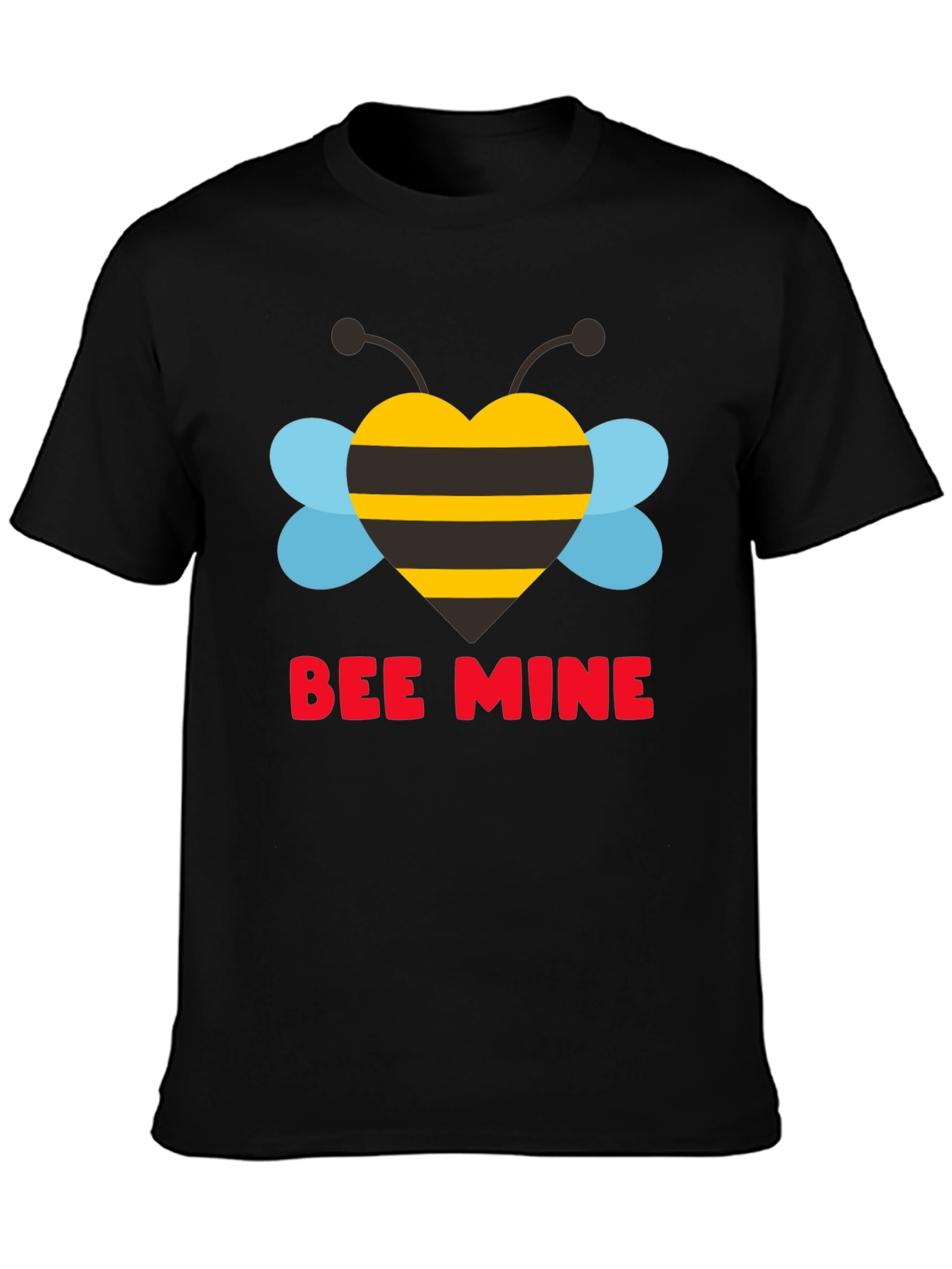 Bee Mine Heart Graphic Tee - Valentines Day
