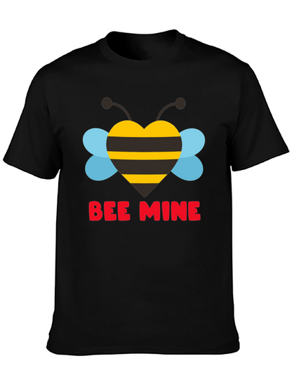 Bee Mine Heart Graphic Tee - Valentines Day