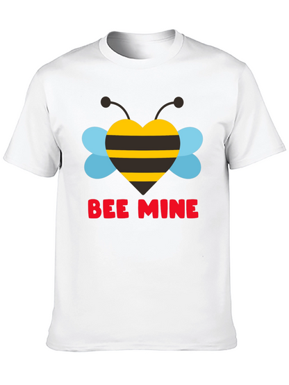 Bee Mine Heart Graphic Tee - Valentines Day