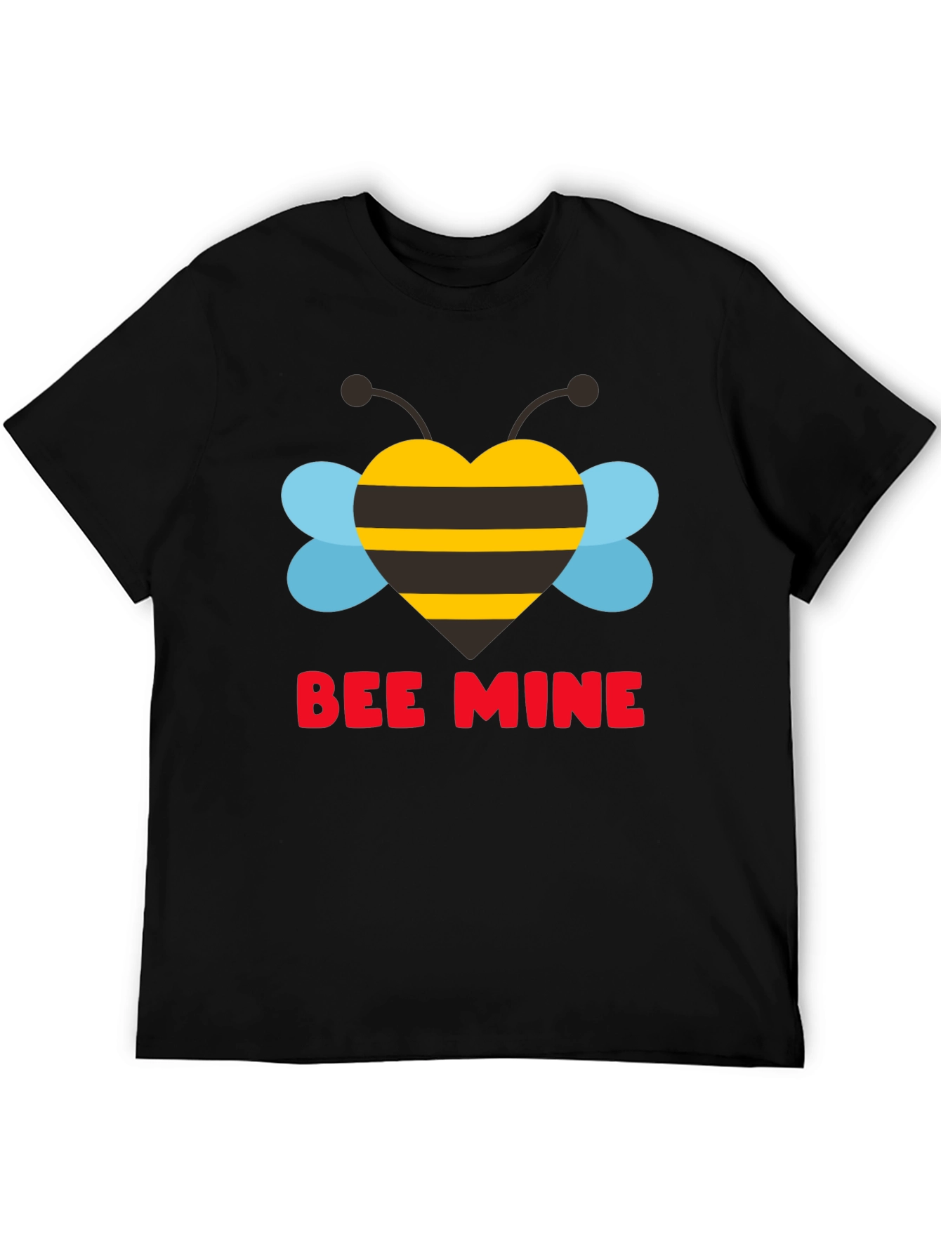 Bee Mine Heart Graphic Tee - Valentines Day