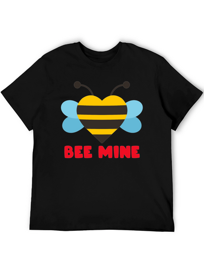 Bee Mine Heart Graphic Tee - Valentines Day