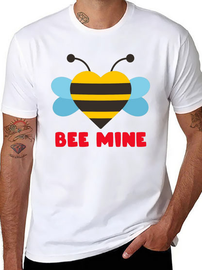 Bee Mine Heart Graphic Tee - Valentines Day