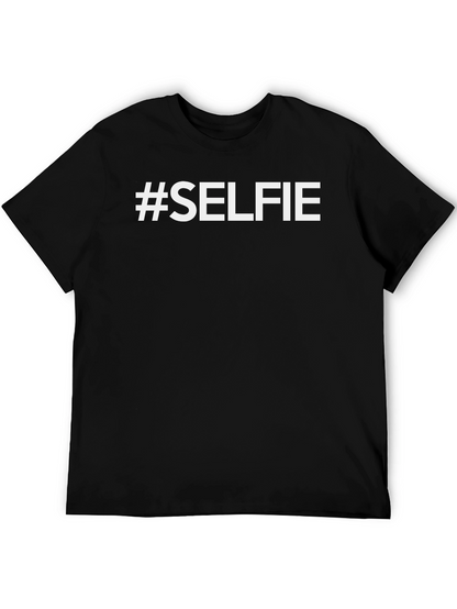 #Selfie Black Crew Neck T-Shirt