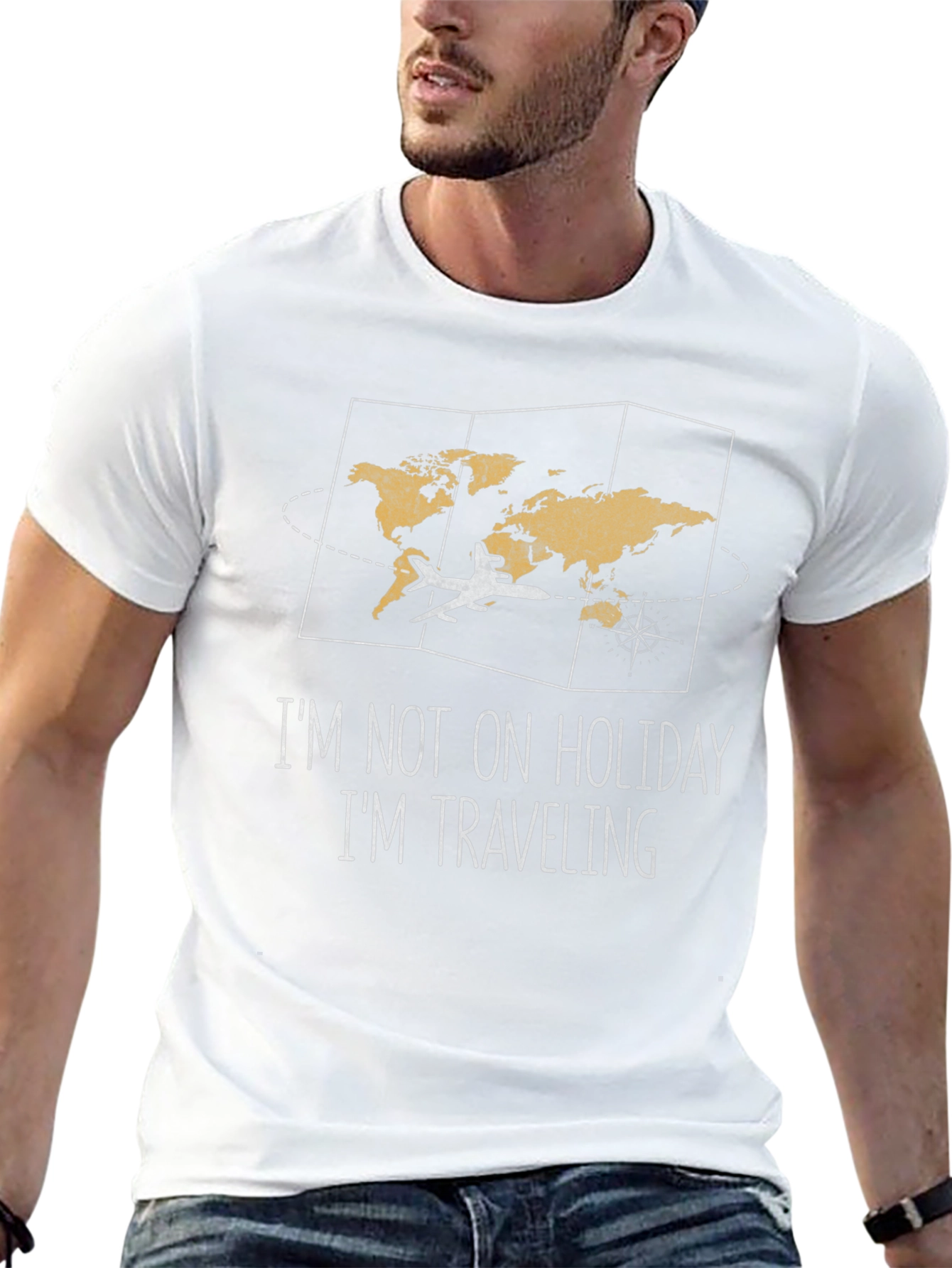 Travelers Tee: Im Not On Holiday Im Traveling