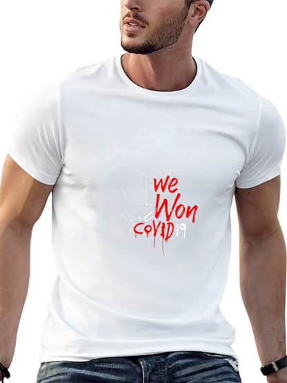 We Won COVID-19 Graphic Tee - Black