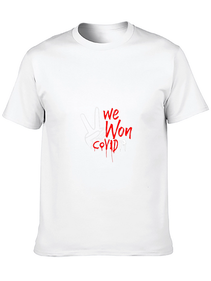 We Won COVID-19 Graphic Tee - Black