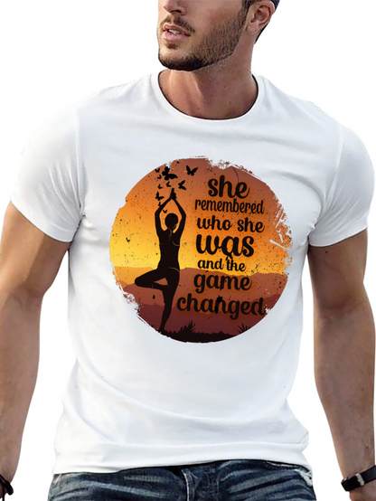 Yoga Silhouette Graphic Tee - She Remembered T-Shirt