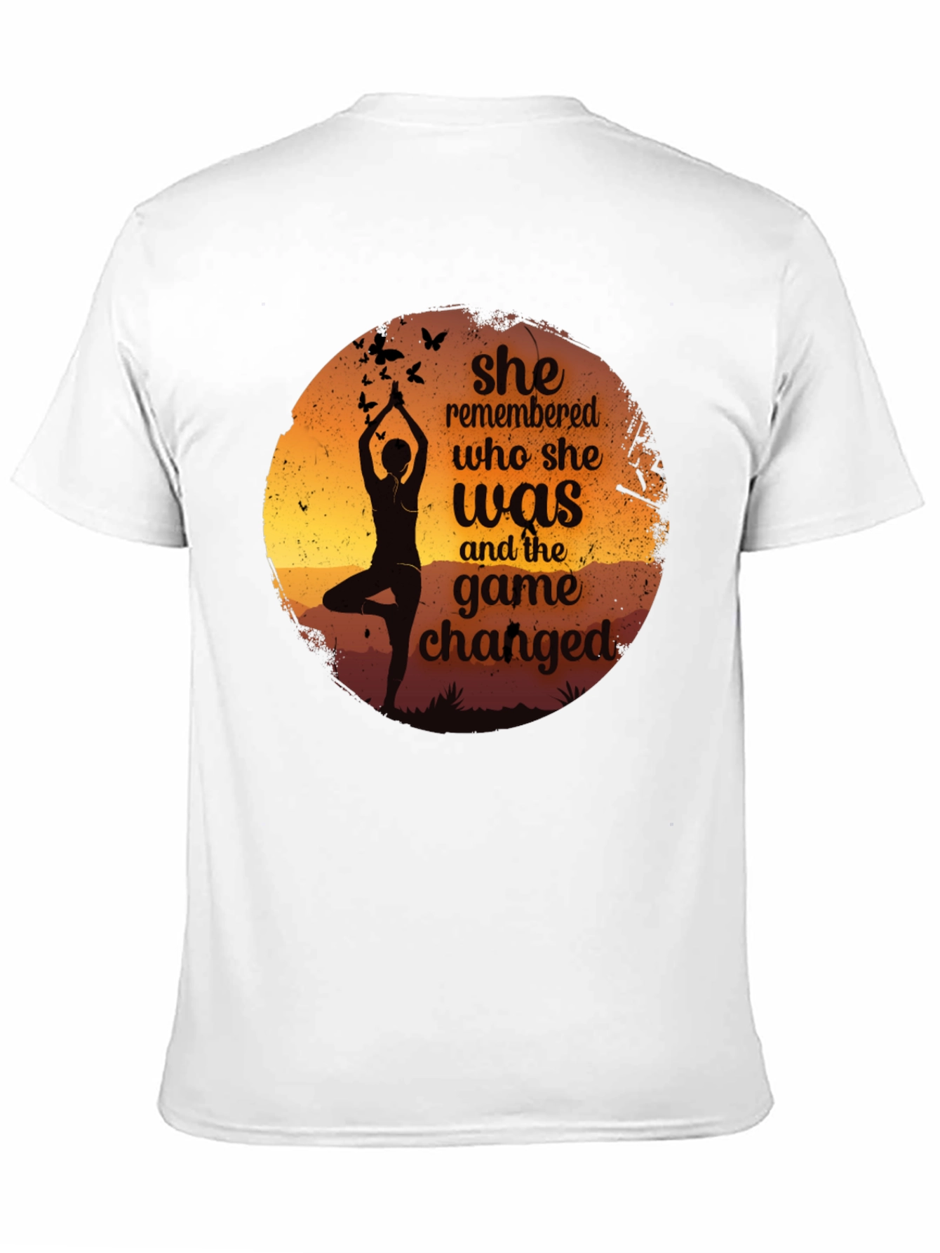 Yoga Silhouette Graphic Tee - She Remembered T-Shirt