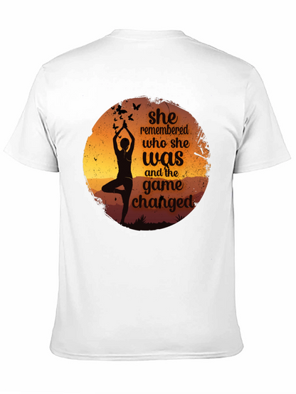 Yoga Silhouette Graphic Tee - She Remembered T-Shirt