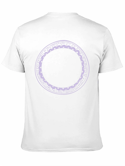 Minimalist Circle Graphic Tee - Black