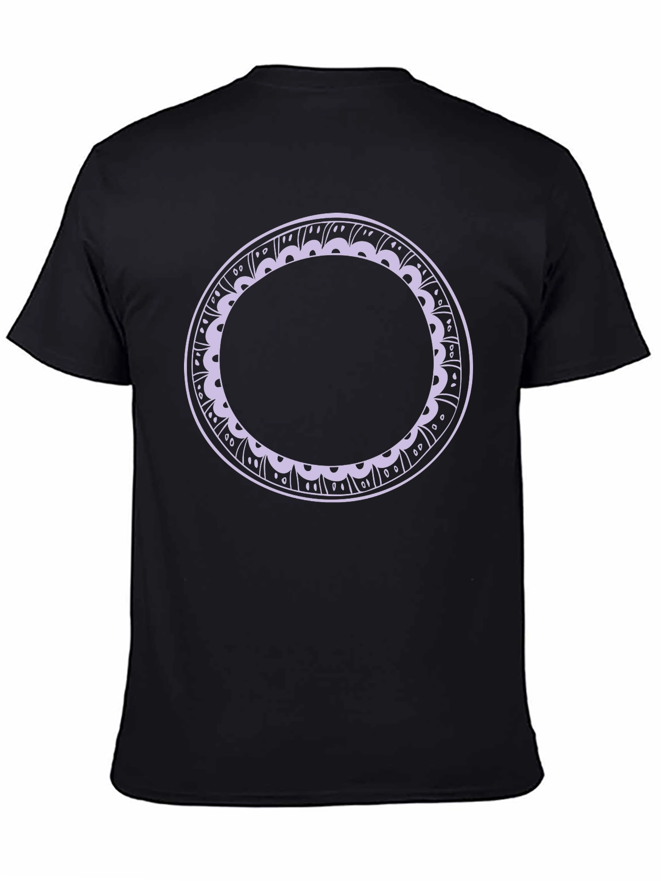 Minimalist Circle Graphic Tee - Black
