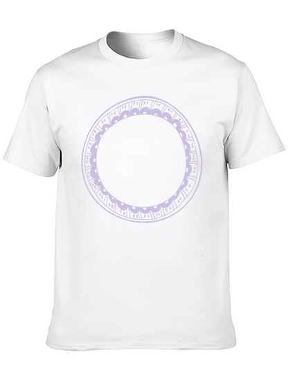 Minimalist Circle Graphic Tee - Black