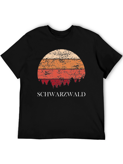 Schwarzwald Retro Sunset T-Shirt