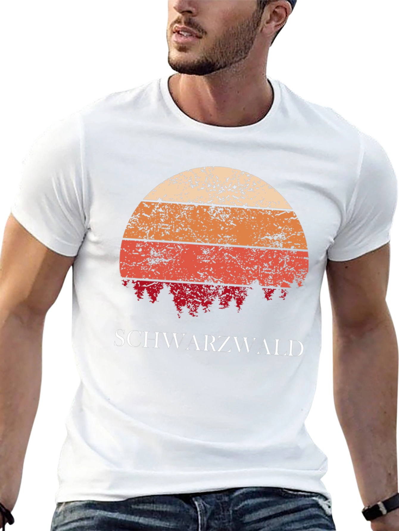 Schwarzwald Retro Sunset T-Shirt