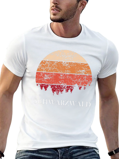 Schwarzwald Retro Sunset T-Shirt