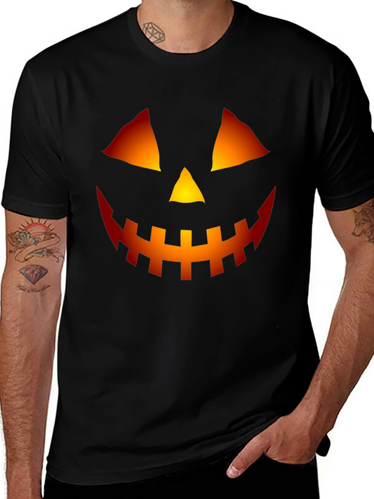 Halloween Pumpkin Face Graphic Tee