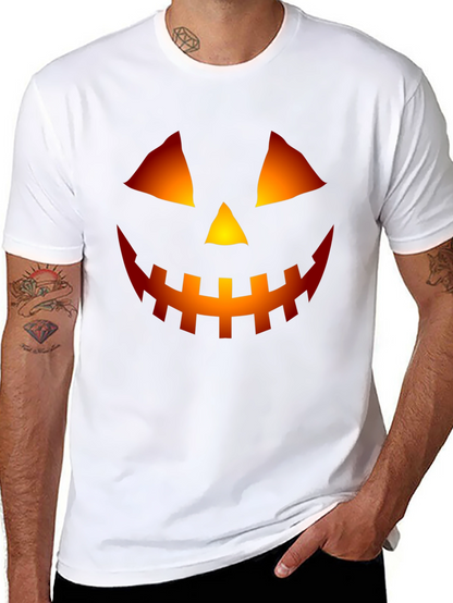 Halloween Pumpkin Face Graphic Tee
