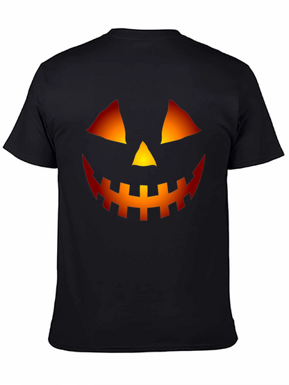 Halloween Pumpkin Face Graphic Tee