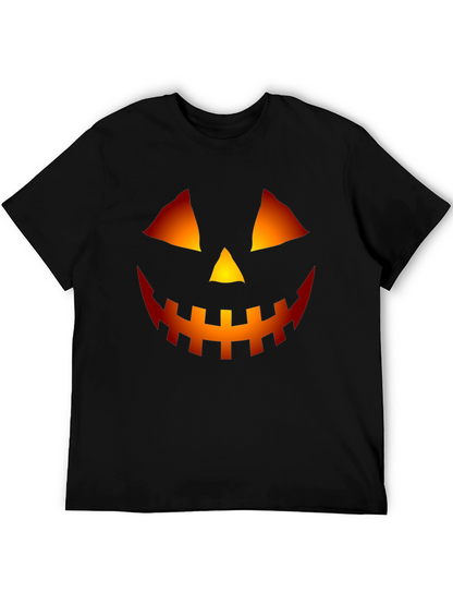 Halloween Pumpkin Face Graphic Tee
