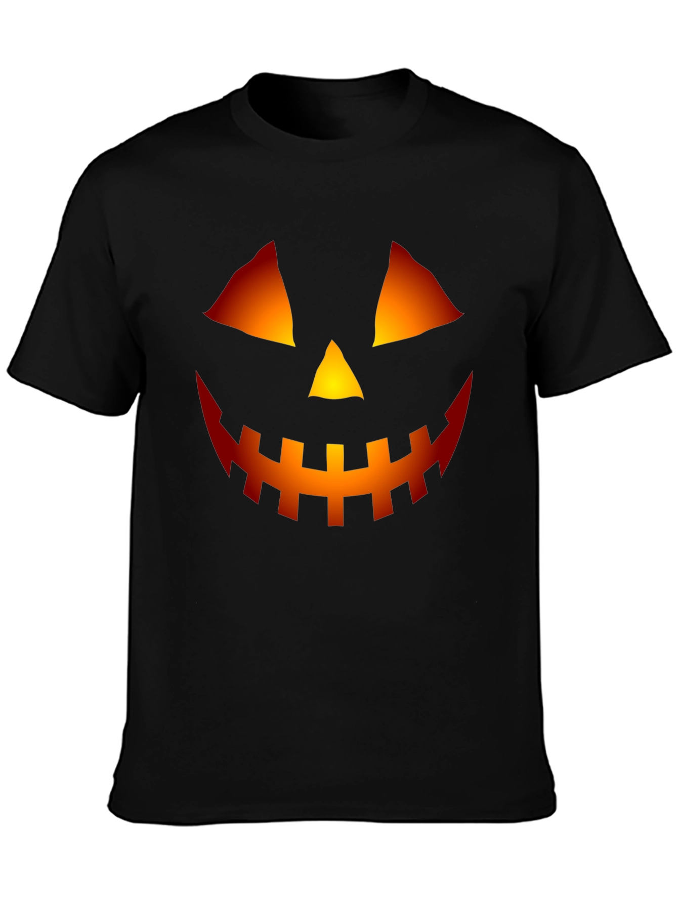 Halloween Pumpkin Face Graphic Tee