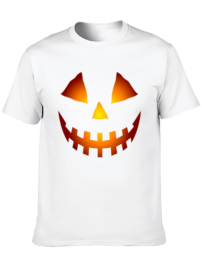Halloween Pumpkin Face Graphic Tee