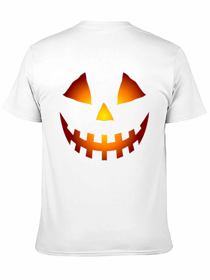 Halloween Pumpkin Face Graphic Tee