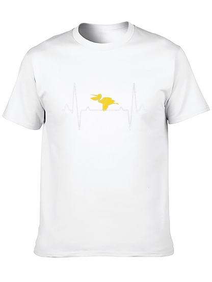 Pelican Heartbeat T-Shirt - Novelty Graphic Tee