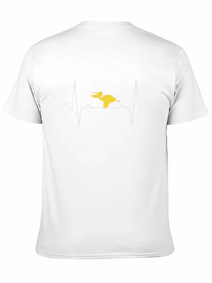 Pelican Heartbeat T-Shirt - Novelty Graphic Tee